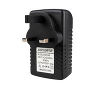 GEU 48V 0.5A POE Injector UK Plug, Ethernet Power Supply Adapter with PoE Port + LAN Port for IP Security Cameras, Wireless Access Points, 48V Devices - Black