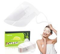 GEU 50Pcs Clear Face Visors Eye Shield Plastic Shower Protector After Cataract Surgery Waterproof Makeup Face Shield Protector for Hairspray Eyelash Haircut Extensions Salon