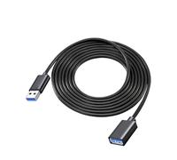 GEU 5M USB 3.0 Extension Cable USB A Male to A Female 5Gbps High-Speed Data Transfer Extender Lead Double Ended Long USB3.0 Type-A Cord for Printer Keyboard Camera Hard Drive Webcam Mouse Scanner