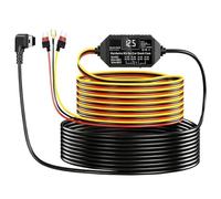 GEU Mini USB Dash Cam Hardwire Kit 3.5m, Hard Wire Kit for Dash Camera 12V-24V to 5V 24H Parking Monitor Power Cord with Low Voltage Protection Compatible with Nextbase Garmin Sat Nav GPS Radar