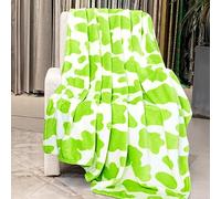Lime Green Throw Blanket 50"x60" - Cozy Lightweight Fuzzy Fleece Throw for Couch, Bed, Sofa, Home Decor, Travel, Camping | Birthday for Girls, Women, Teens
