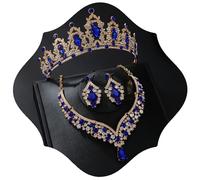 Geurlev Tiaras and Crown set, S, Crystal, Crystal