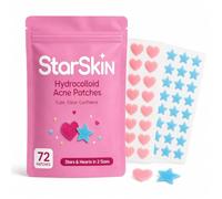 Gevaldik StarSkin Hydrocolloid Acne Patches, 72 Pack, Cute Star & Heart Pimple Patches, 2 Sizes (10mm & 13mm), Blemish Spot Treatment, Overnight Acne Patches