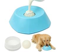 GEVECORI Enhanced Dog Licking Ball, Dog Licking Toy with Non-slip Mat for Slow Eating, Large Medium Small Breeds - New, Larger Version