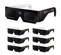 GEVECORI Solar Eclipse Glasses, ISO 12312-2 and CE Certified, Solar Eclipse Glasses for Viewing the Total Eclipse on August 12, 2026 in Spain, Safe Eye Protection (6-pack black)