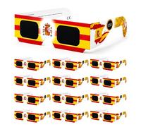 GEVECORI Solar Eclipse Glasses, ISO 12312-2 and CE Certified, Solar Eclipse Glasses for Viewing the Total Eclipse on August 12, 2026 in Spain, Safe Eye Protection (12-pack yellow)