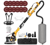 GEVEELIFE Drywall Sander, Electric Sander with 12 Sanding Discs and LED Light