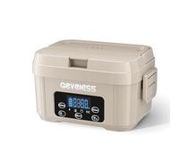 Geveniss Cordless Electric Lunch Box for Adults - Heated Lunch Box with 1100ML SS Container, Battery-Powered Food Warmer with Leakproof Lid, Fast Heating Up to 220°F for Office, Car, Travel