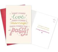 Gevinna Funny Wedding Card for Bride Groom, Romantic Marriage Congratulations Card for Couples, Partners, Sweet Wedding Gift for Newlyweds Friends