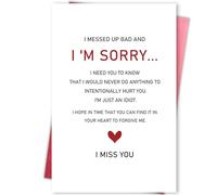 Gevinna Poem I’m Sorry Card, Forgive Me Card for Friends, Apology Gifts Card for Her Him, Let's Make Up Card, Ask for Forgiveness Card