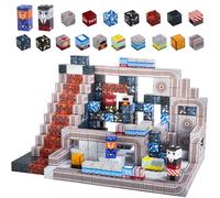 GEVINST Magnetic Blocks, Magnetic Building Blocks for Kids Ages 4-8-12, 1" Magnet Blocks Toys Train Tracks Set, Magnetic Cubes STEM Sensory Toys for 3+ Year Old Boys & Girls Christmas Birthday Gifts