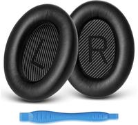 GEVO Ear Pads Cushions Replacement for Bose QC35 ii QC35, Earpads for Bose QuietComfort 35ii 35 Headphones (Dark)