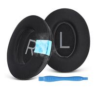 GEVO Replacement Ear Pads for Bose QC45, Ear Cushions for Bose QuietComfort 45 (QC45) & Quiet Comfort SE (QC SE) Headphones, Earpads with Softer Leather Noise Isolation Foam (Cooling Gel Black)