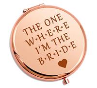 Gevody Bride Gift for Her Wedding Gifts Compact Mirror Engagement Gift for Bride To Be Fiancee Bachelorette Party Gift Bridal Shower Gift for Best Friends Personal Makeup Mirror Bride Gift from Mom