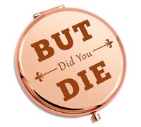 Gevody Funny Gifts for Women Friend Compact Pocket Mirror Joke Gifts for Work Colleagues Sister Bff Bestie Humour Gifts Folding Makeup Mirror Gag Gifts Novelty Gifts for Her Christmas Birthday Gifts