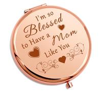 Gevody Mum Appreciation Gift Mothers Day Compact Makeup Mirror for Mom from Daughter Son Mum Birthday Gifts Funny Mom Presents for Christmas Folding Makeup Mirror for Mummy Stepmom Mother in Law