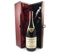 Gevrey Chambertin 1996 Alain Voegeli (Red wine) vintage wine in a silk lined wooden box with four wine accessories, 1 x 750ml