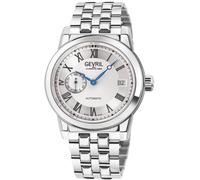 Gevril Men's 2563B Madison Swiss Automatic Movement SA110 in Silver Gevril Silver One Size
