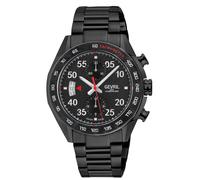Gevril Men's Ascari Chronograph, Swiss Automatic Chronograph, Black Dial, 316L Stainless Steel, & Sapphire Crystal Gevril Black One Size