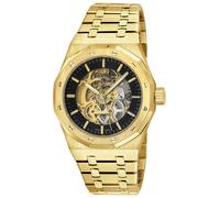 Gevril Men's Gotham, Swiss Automatic Watch, Black Dial, 316L Stainless Steel, Sapphire Crystal, & Skeleton Dial in Gold Gevril Gold One Size