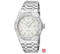 Gevril Men's Gotham, Swiss Automatic Watch, White Dial, 316L Stainless Steel, & Sapphire Crystal in Silver Gevril Silver One Size