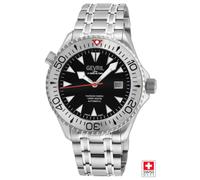 Gevril Men's Hudson Yards black dial Swiss Automatic Movement, ETA Valjoux 7750 in Silver Gevril Silver One Size