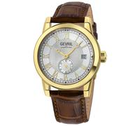 Gevril Men's Madison, Swiss Automatic Watch, Silver Dial, Genuine Leather, & Sapphire Crystal in White Gevril White One Size