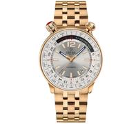 Gevril Men's Wallabout Silver Dial IPRG Watch in Rose Gold Gevril Rose Gold One Size