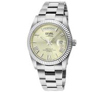 Gevril Men's West Village, Swiss Automatic Watch, Ivory Dial, 316L Stainless Steel, & Sapphire Crystal in Silver Gevril Silver One Size