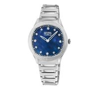 Gevril Women's Morcote, Swiss Quartz Watch, Blue MOP Dial, 316L Sapphire Crystal in Silver Gevril Silver One Size