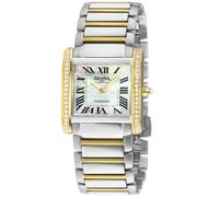 Gevril Women's Regina Swiss Diamond MOP Dial Double Diamond Case Two toned IPYG Watch Gevril Multicolor One Size