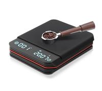 Gevvnss Mini Coffee Scales with Timer,0.1g/2kg High Precision Kitchen Scale,3 Modes Coffee Scales for Pour-Over Coffee,Rechargeable Waterproof Electronic Food Weighing Espresso Scale,Black