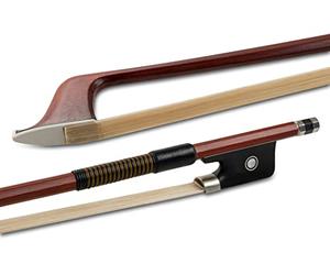 GEWA 404608 cello bow, brasil wood, Massaranduba, 1/4, octagonal stick, nickel silver, brown