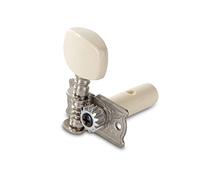 Gewa 545462 machine heads Small body folk guitar Nickel plated finish, for nylon strings, Cream coloured synthetic buttons