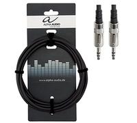 GEWA Audio connector Pro Line 1.5m, black, REAN plug, 3.5 mm stereo jack (m) - 3.5 mm stereo jack (m), 190713
