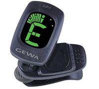 GEWA Automatic Chromatic Tuner Clip-2 with LCD Display, Colour Change & High Accuracy - Compact, Light & Self-Activating