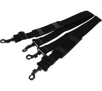 GEWA Rucksackriemen schwarz für Violin,Violakoffer 2 Stück mit Schulterauflage GFK Karabiner
