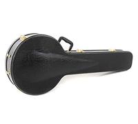 GEWA Banjo case Flat Top Economy - case for 5- and 6-String Banjo - Wooden core - 4 Chrome-Plated Locks - 1 Lockable - Synthetic Leather Cover - Interior Black Velvet