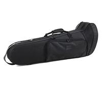 GEWA Bass Trombone Shaped Case/Compact Case - Flax fibre inner shell - Foam padding - Stitched outer cover - Accessory pocket - Backpack/shoulder strap - Black