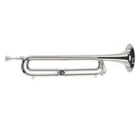 GEWA Bb/Eb-Fanfare, switchable via Bb/Eb changeover valve, nickel-plated brass, in BS case