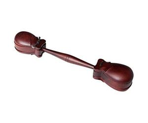 Gewa Castanets - 830422 - Double-sided stick castanets - Nahar wood - with stick - single - Professional design