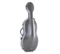GEWA Cello Case Polycarbonate 4/4 grey with backpack straps and side handle