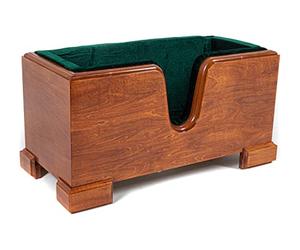 GEWA Cello Stand Wood - For All Cello Sizes - Velvet Lining - With Cutouts for Endpin and Bow
