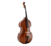 GEWA Double Bass - Basic Line 1/8 - Laminated spruce top - Laminated maple back and sides - Viola da gamba shape - Golden brown - Ready to play