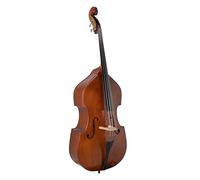 GEWA Double Bass - Basic Line 1/8 - Semi-solid - Solid spruce top - Laminated maple back/sides - Viola da gamba shape - Golden brown - Ready to play