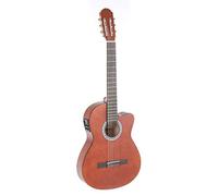 GEWA E-Acoustic Classical Guitar Basic - Classic Electro - 4/4 - Body Limewood - Pickup 4-Band EQ with Tuner - Cutaway - Slimbody - Walnut Colour
