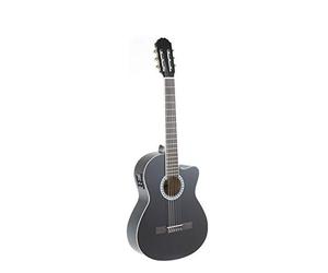 GEWA E-Acoustic Classical Guitar Basic - Classic Electro - 4/4 - Body Limewood - Pickup 4-Band EQ with Tuner - Cutaway - Black