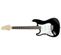 GEWA Electric Guitar RC-100 black, Left-handed version, Lefthand, Solid basswood body, Maple neck, Pakkawood fingerboard, chrome hardware