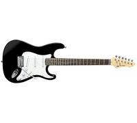 GEWA Electric Guitar RC-100 black, Solid basswood body, Maple neck, Pakkawood fingerboard, chrome hardware