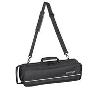 GEWA Flute Case/Lightweight Case - Water-repellent screw cover with music pocket - Backpack/shoulder strap - Black